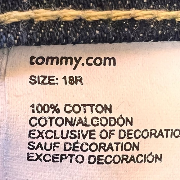 Vintage Women's Tommy Hilfiger Jeans Classic Fit High Rise Size 18 Reg Y2K Flag - Picture 4 of 9